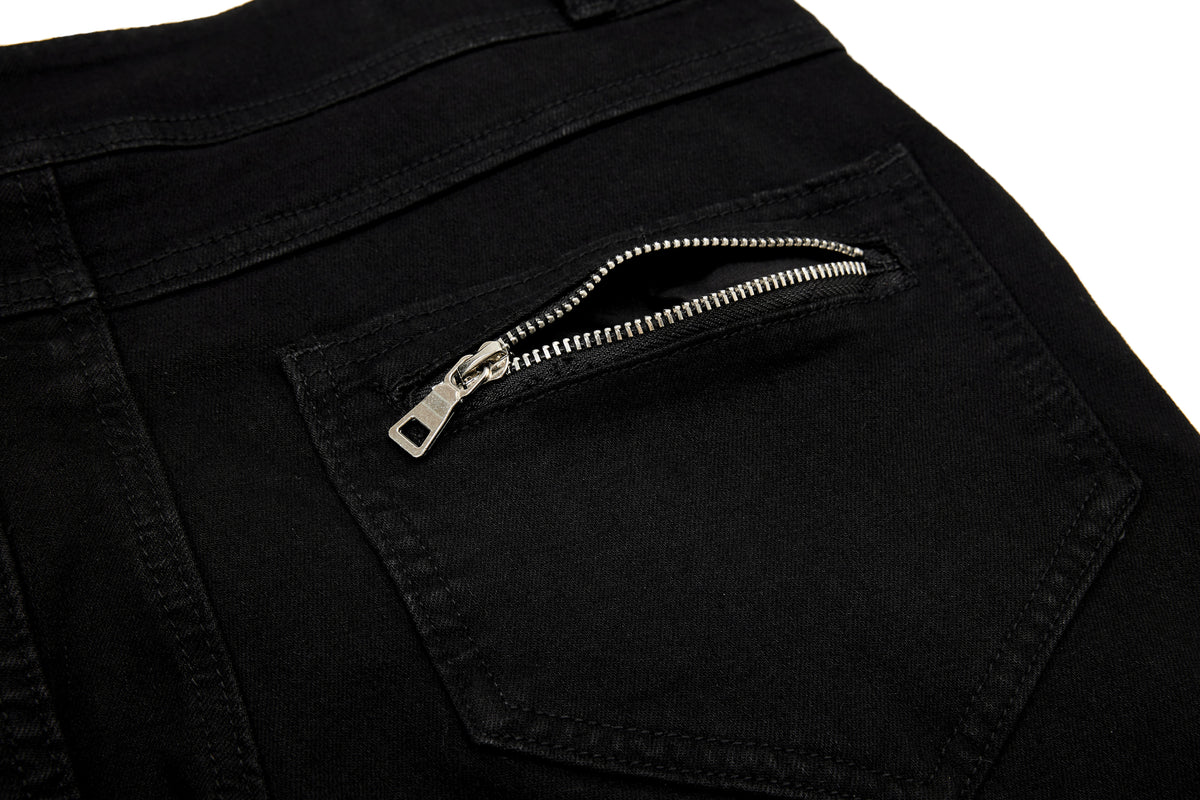 Pantalon évasé à détails zippés Madxmarx