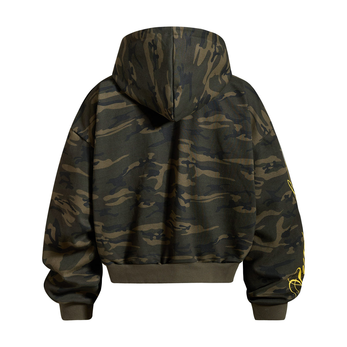 Madxmarx Script Sleeve Zip-Up Hoodie
