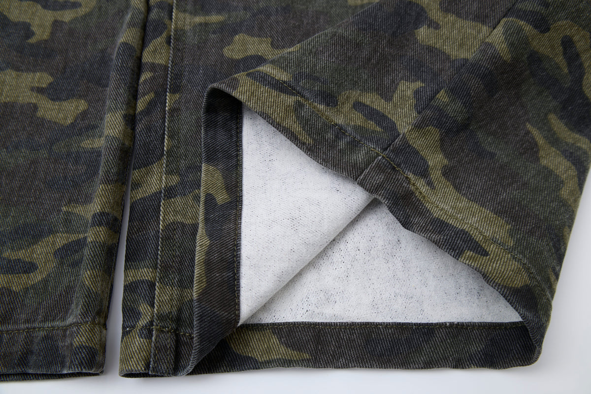 Madxmarx Double Waist Camo Barrel Pants