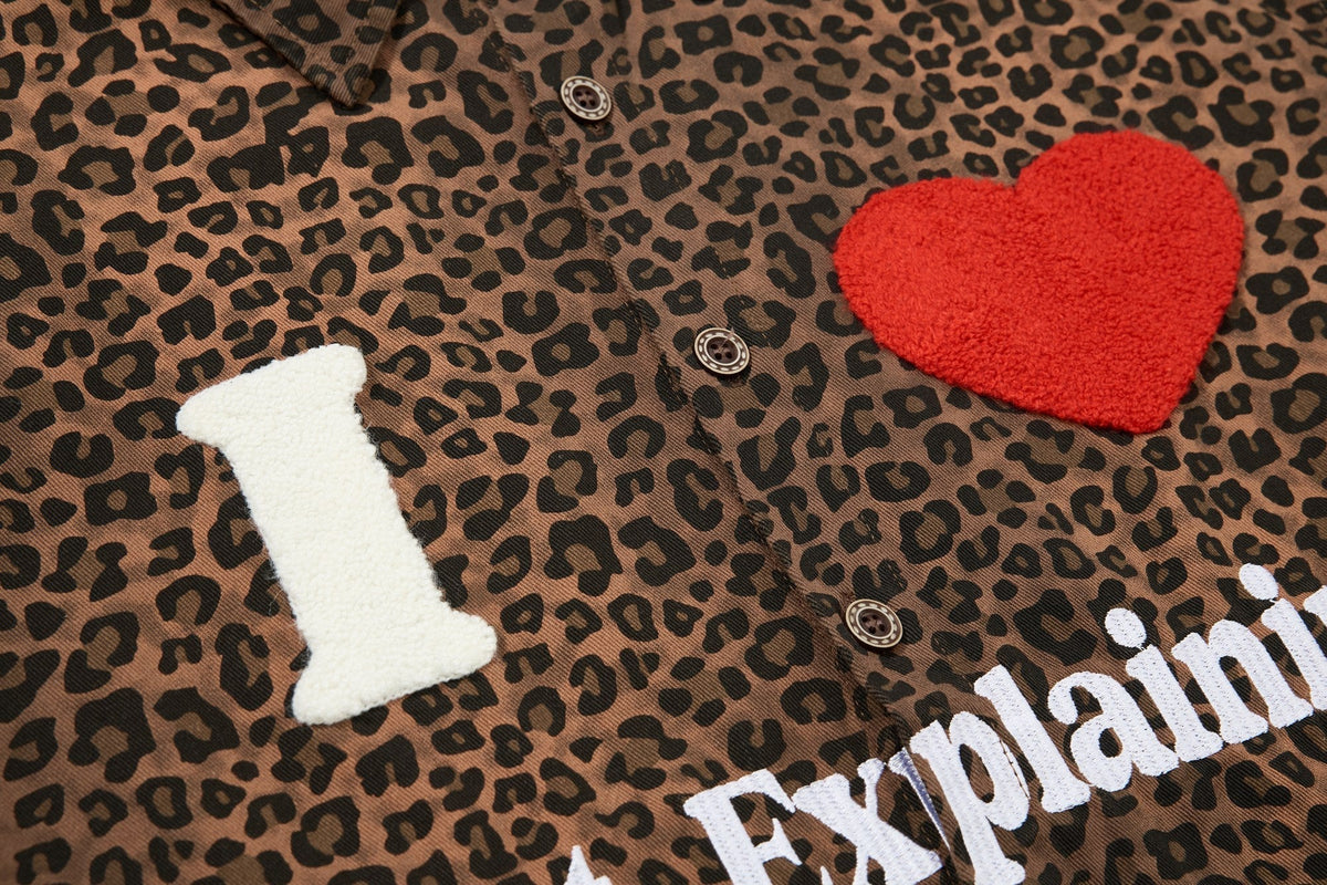 Madxmarx Leopard Print Statement Shirt