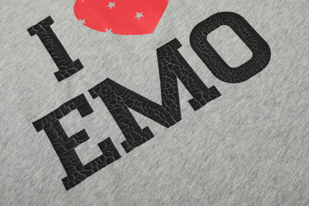 Madxmarx „I ♥ EMO“ Raglan-Langarmshirt