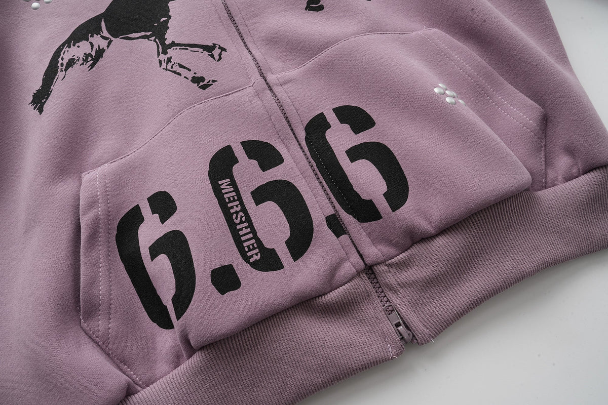 Madxmarx Graphic Zip Hoodie