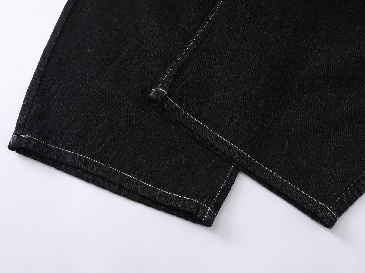 Madxmarx “Angel Wing Wide-Leg Denim Jeans”