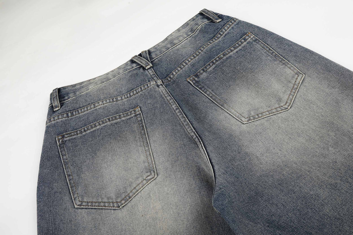 Madxmarx Distressed Wide-Leg Jeans