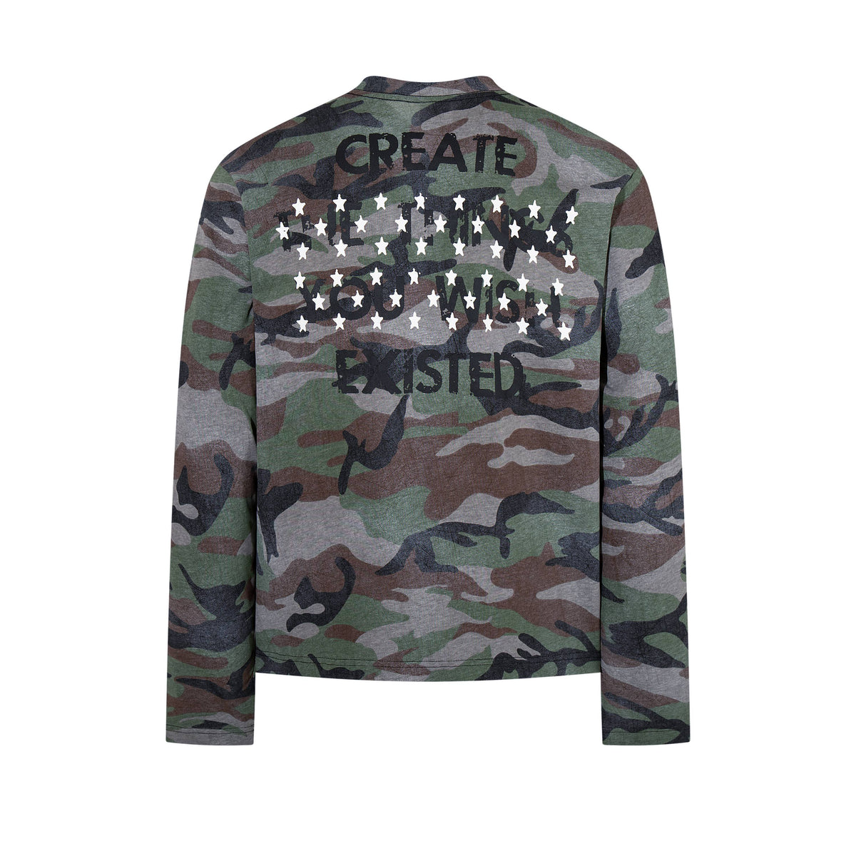 Madxmarx Camo Cross Graphic Long Sleeve Tee