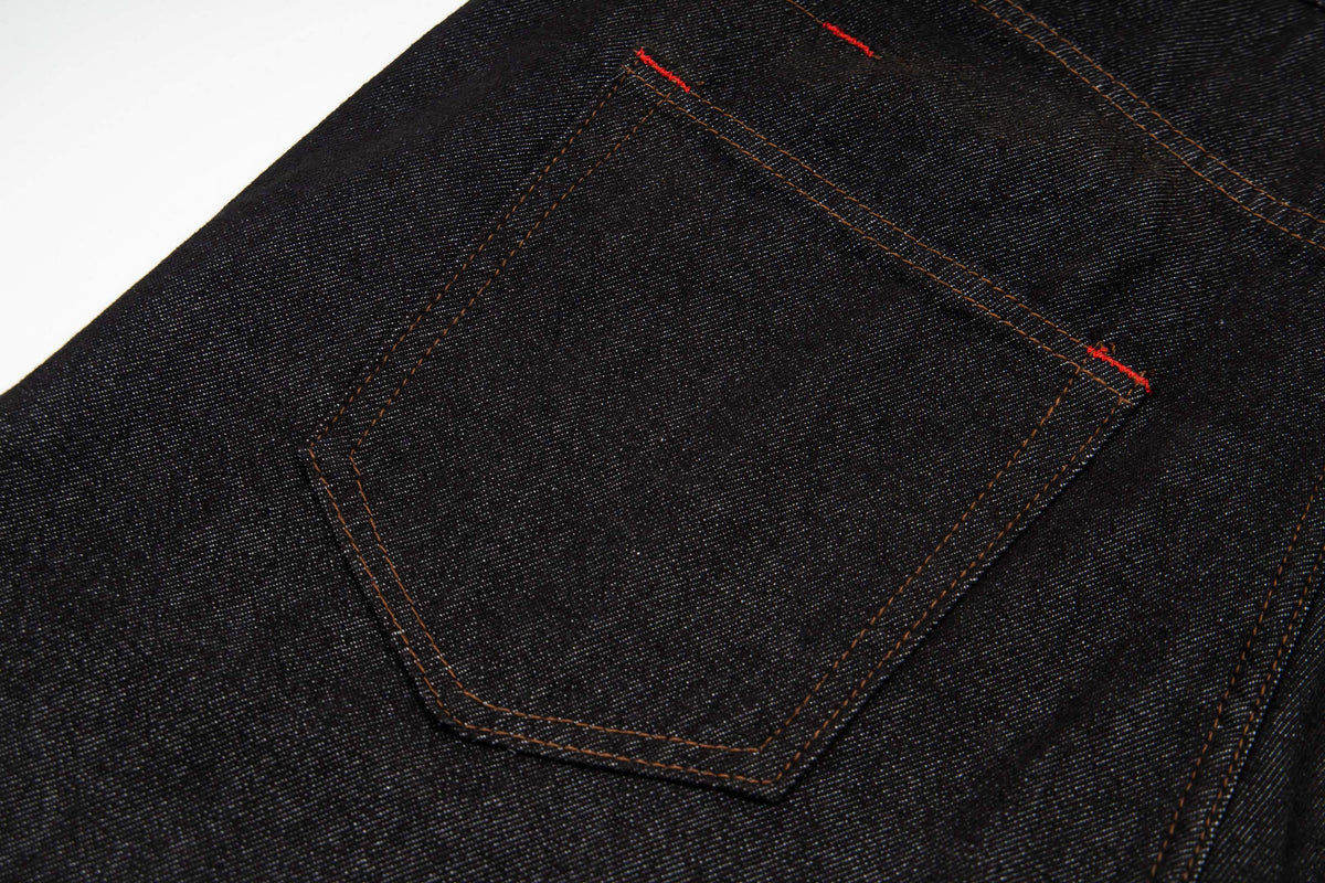 Pantalones de mezclilla de pierna ancha con cierre de gancho Madxmarx