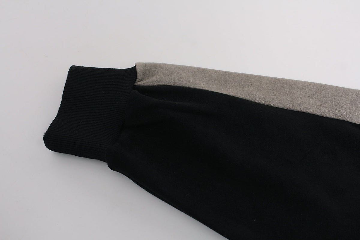 Madxmarx Suede-Finish Retro Zip Hoodie