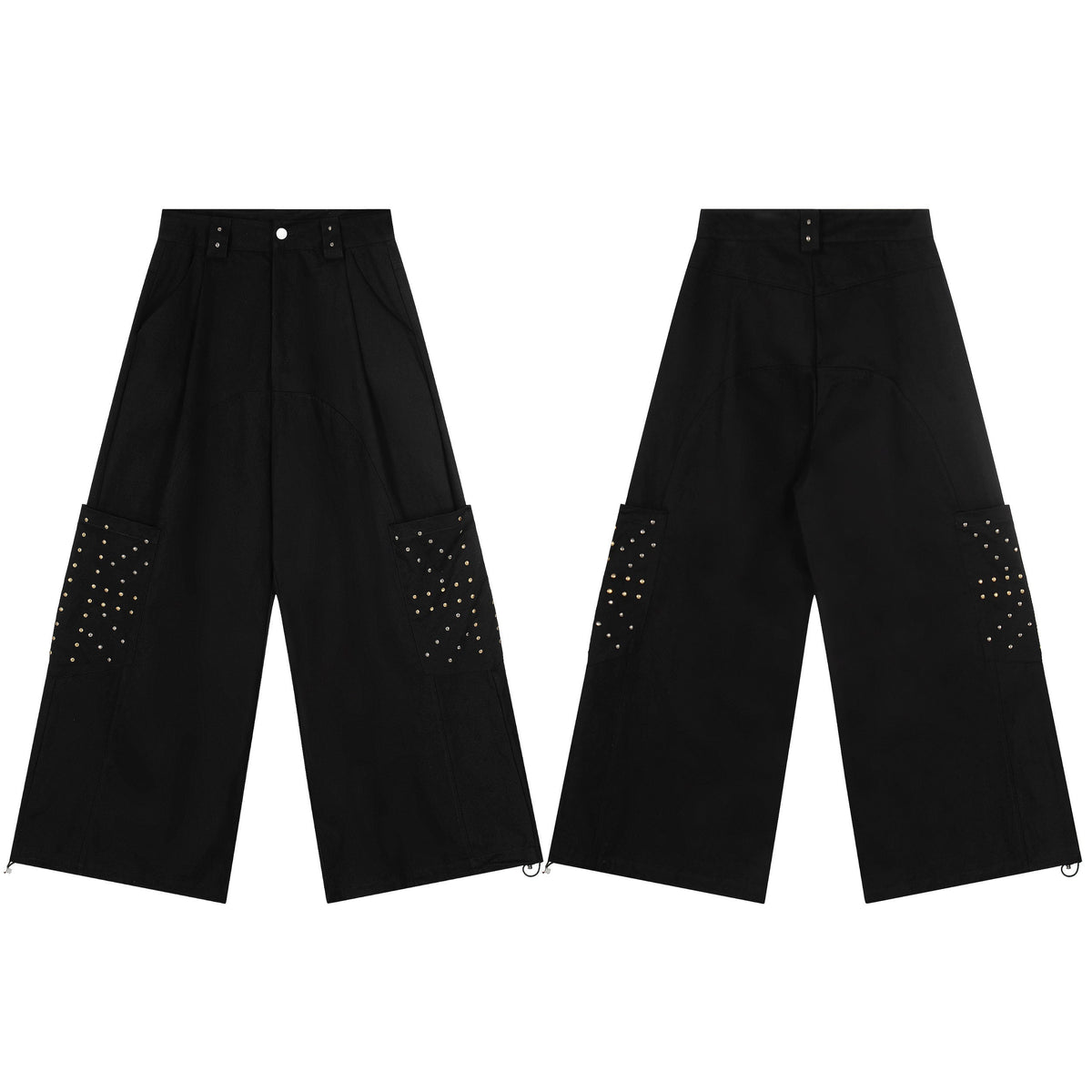 Pantalon large utilitaire à clous Madxmarx