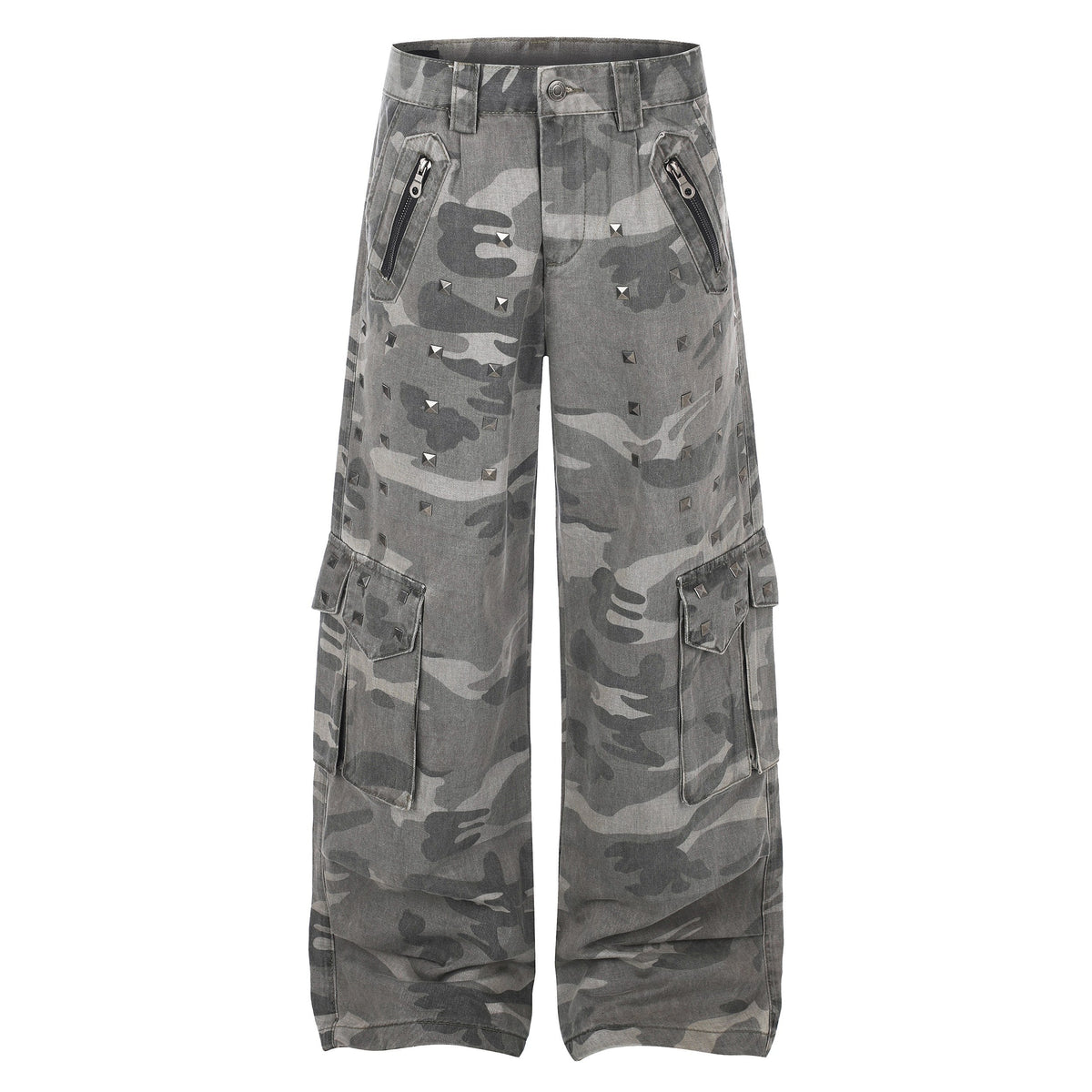 Madxmarx Studded Camo Cargo Pants