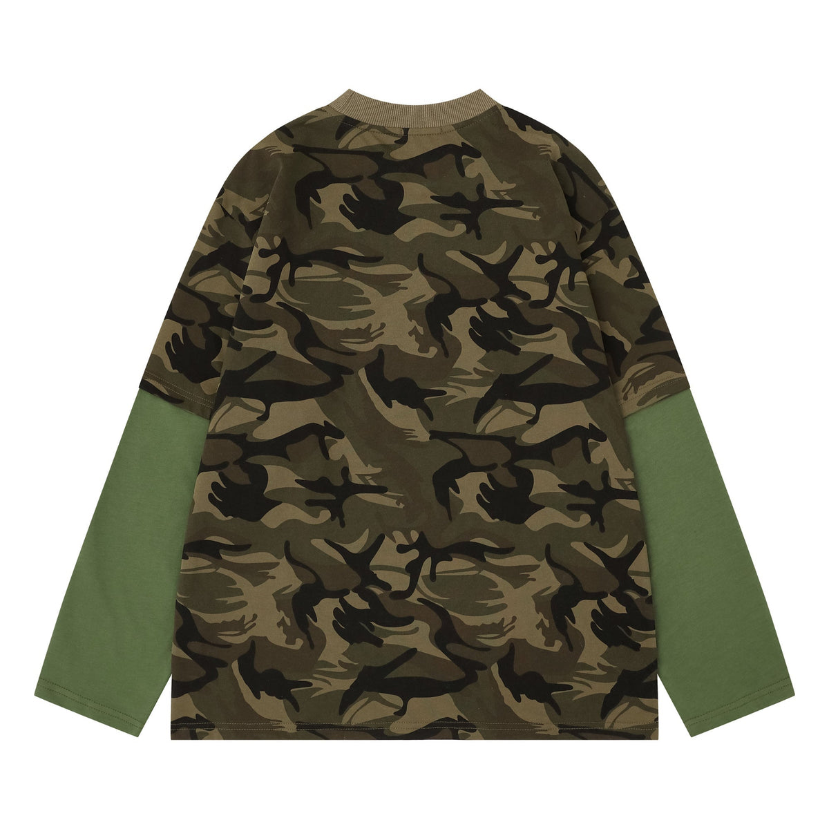 Madxmarx Layered Camo Long Sleeve Tee