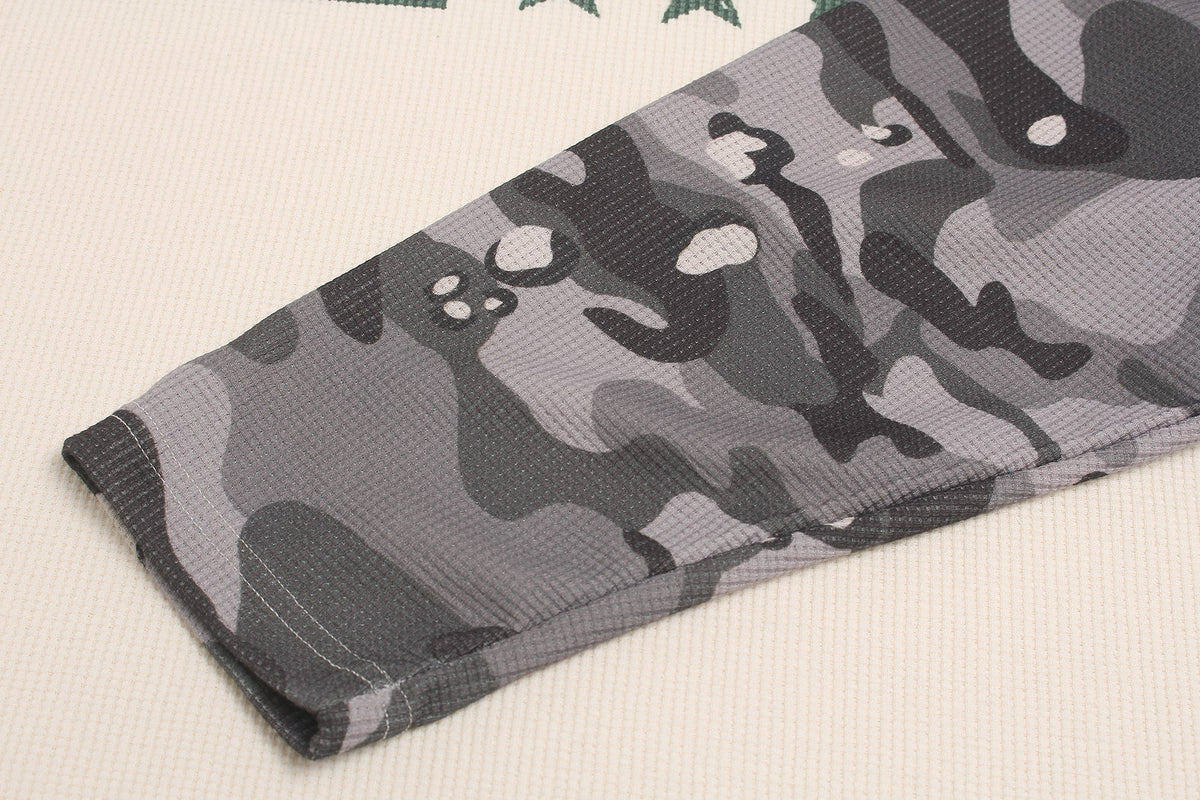 Madxmarx Camo Sleeve 1996 Graphic Long Sleeve Tee