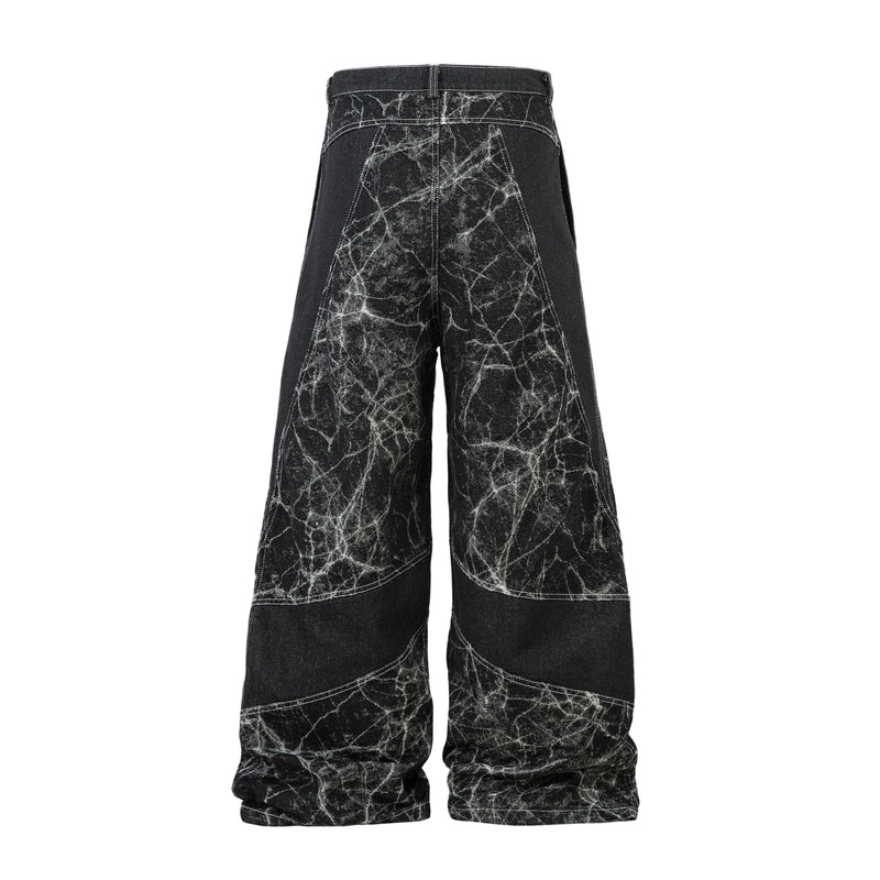 Madxmarx Jeans mit weitem Bein und Riss-Muster