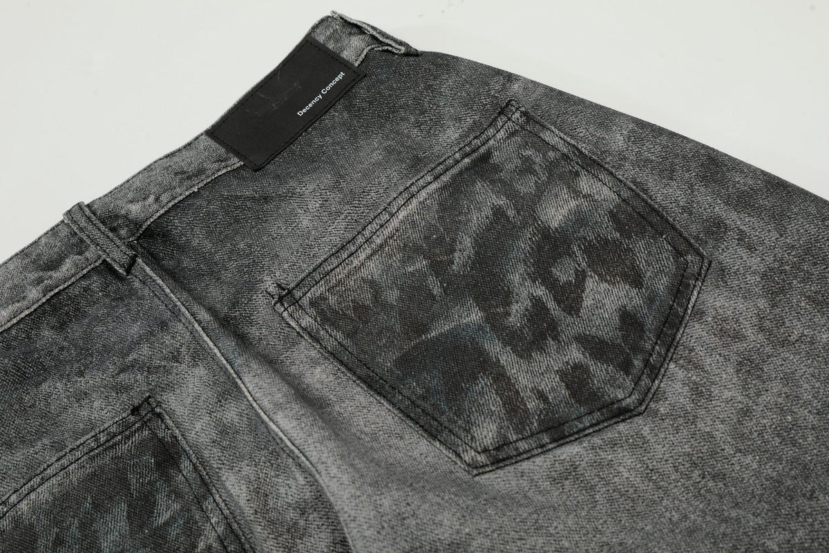 Madxmarx Washed Whisker Wide-Leg Jeans