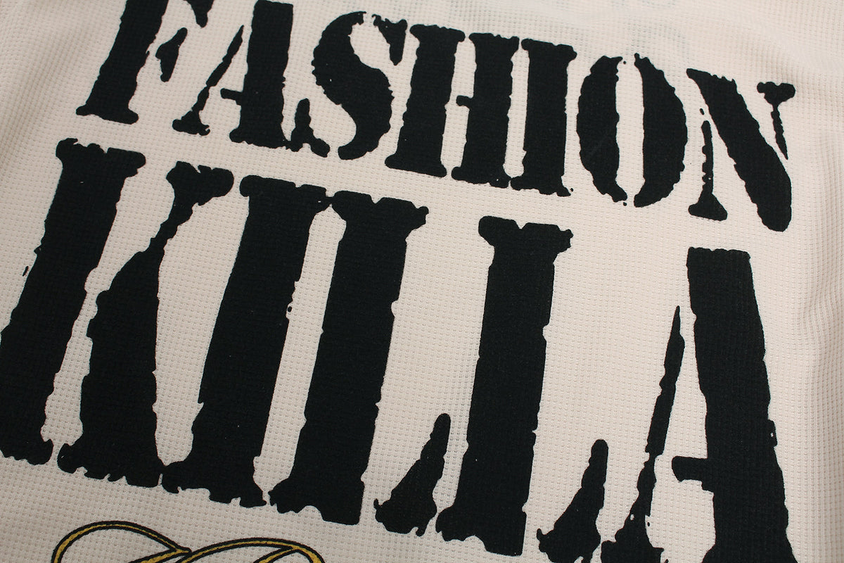 Haut à manches longues gaufré Madxmarx Fashion Villa