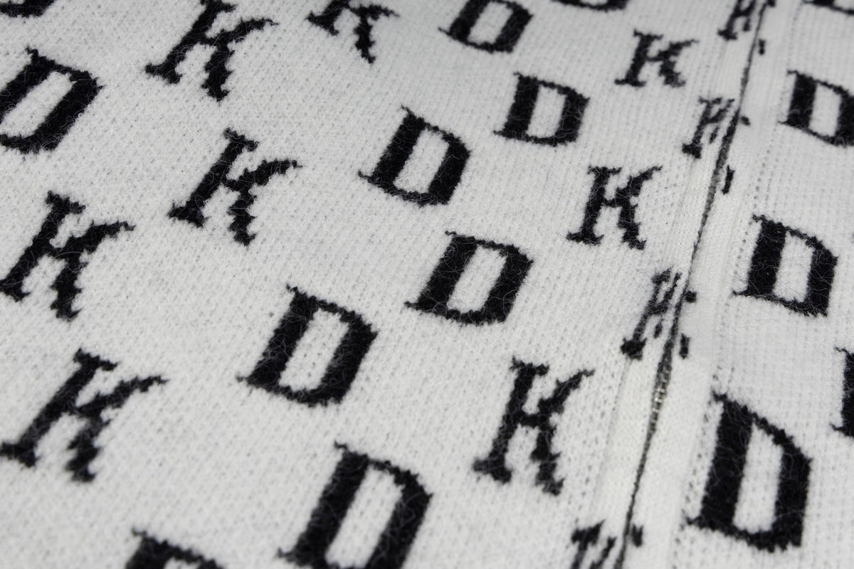 Madxmarx DK Allover Knit Zip Hoodie