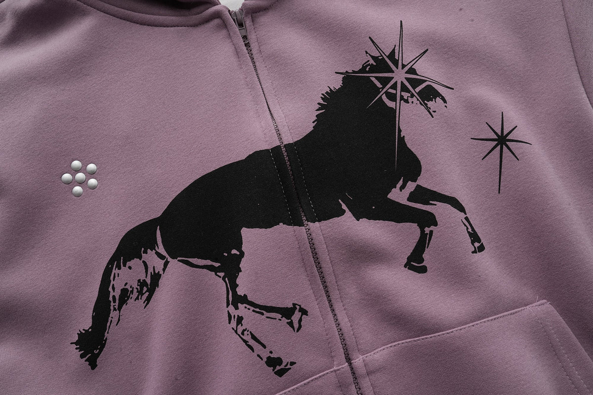 Madxmarx Graphic Zip Hoodie