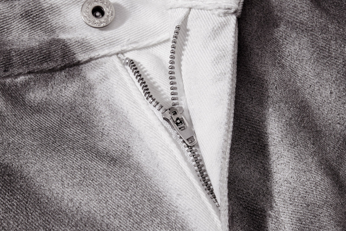 Pantalon large délavé à motif graphique Madxmarx