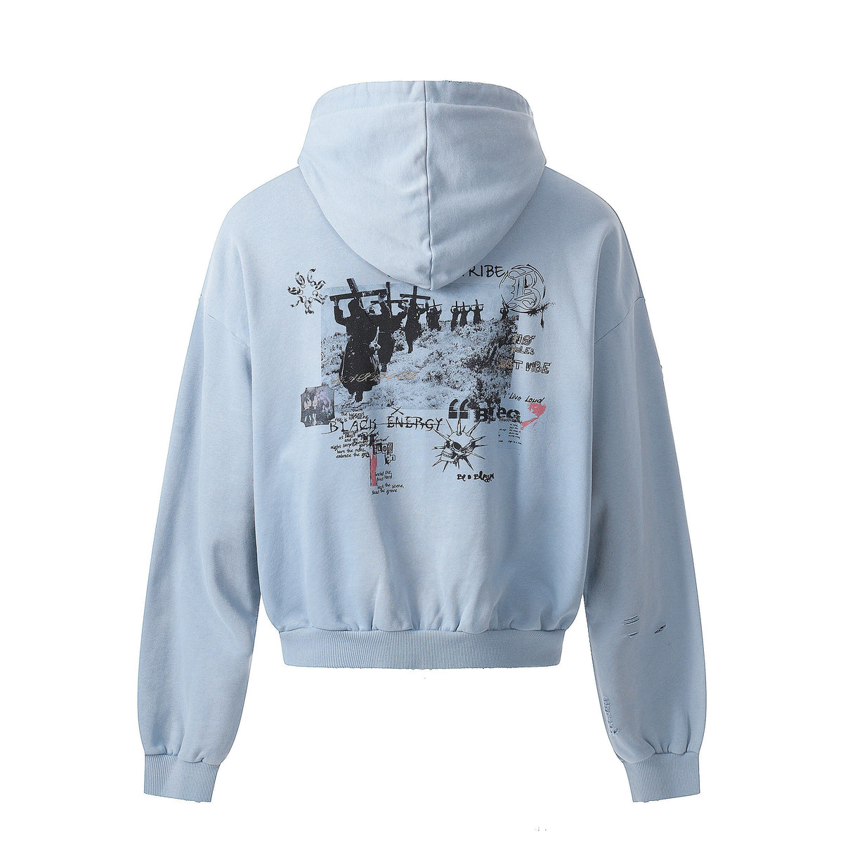 Madxmarx Collage Graphic Zip-Up Hoodie