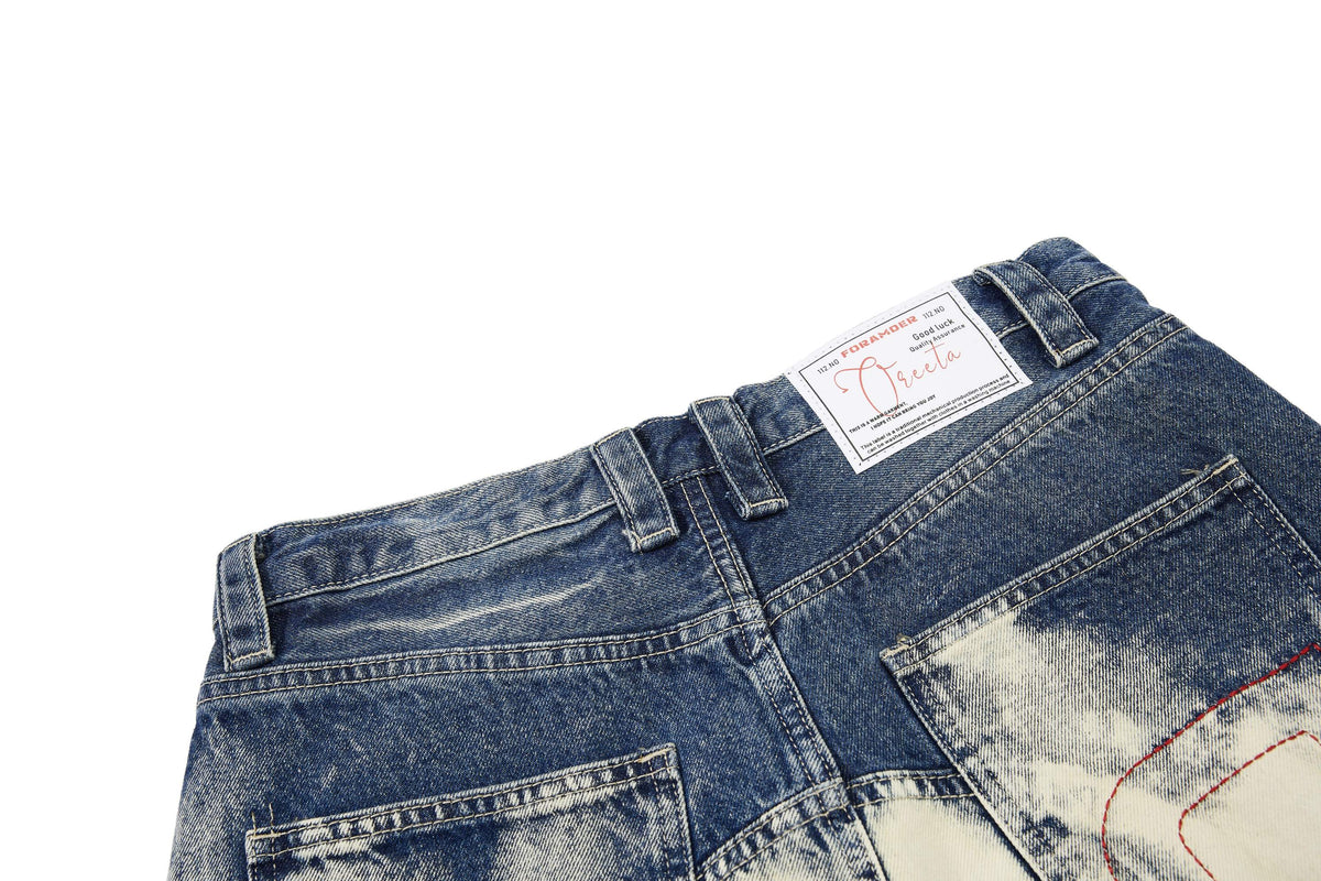 Madxmarx “Grommet Washed Balloon Jeans