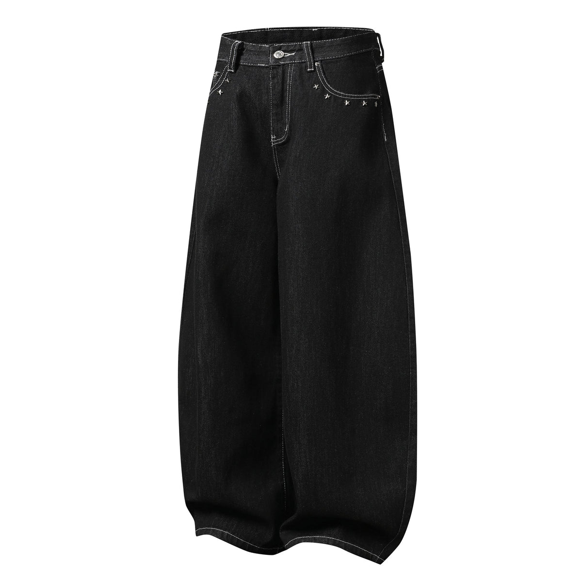 Madxmarx “Angel Wing Wide-Leg Denim Jeans”