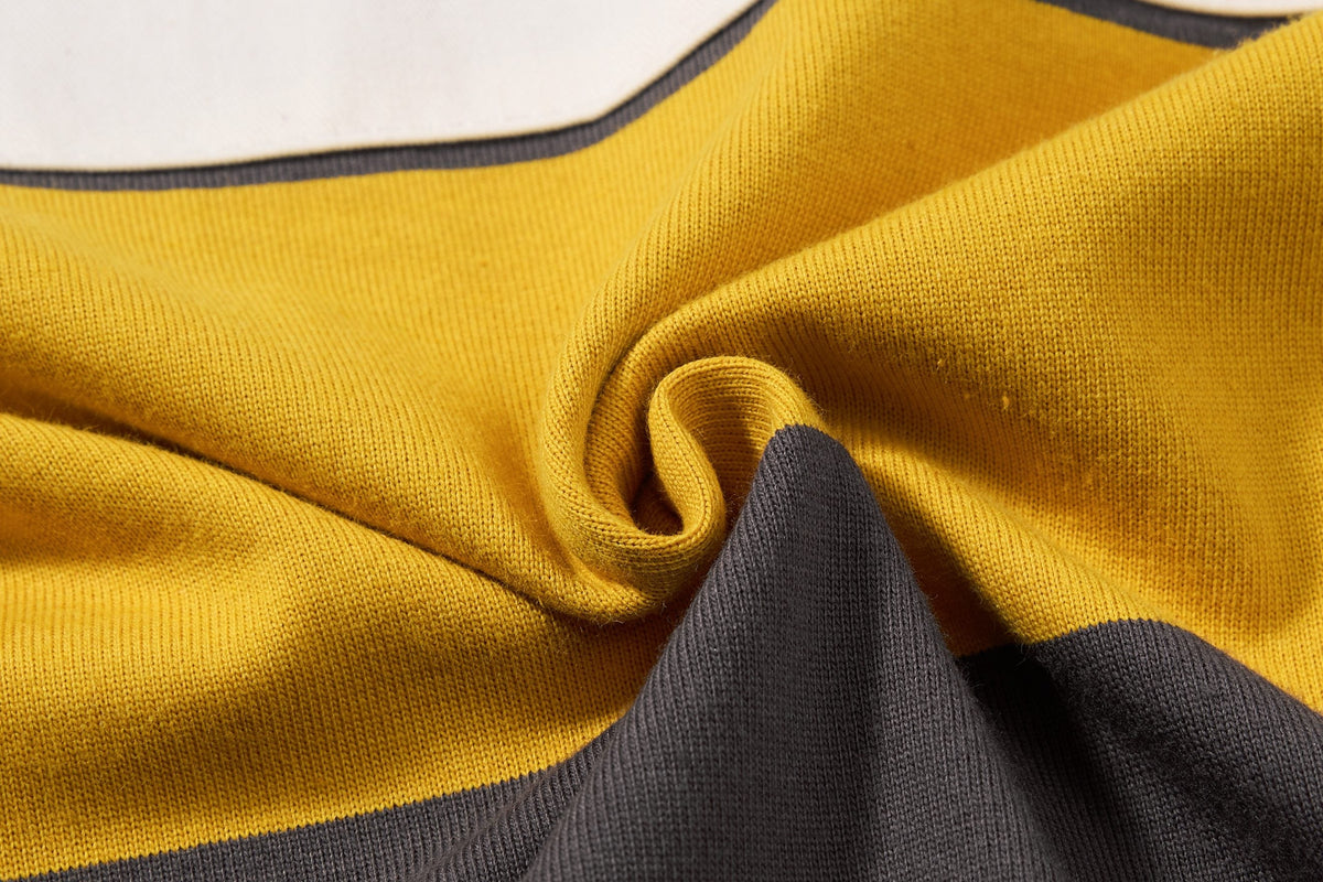 Madxmarx Varsity Stripe Graphic Rugby Long Sleeve