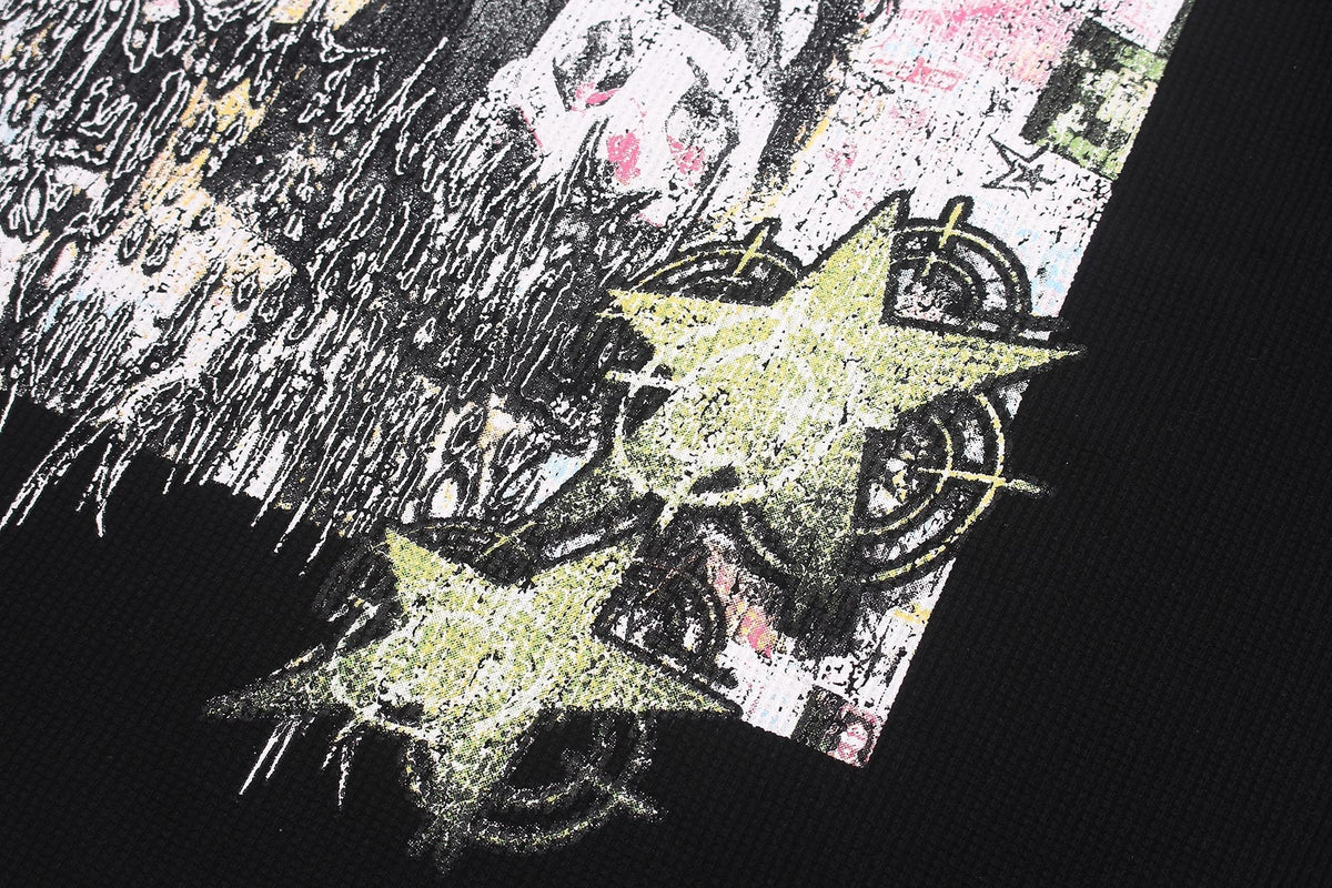 Madxmarx Studded Graphic Long Sleeve
