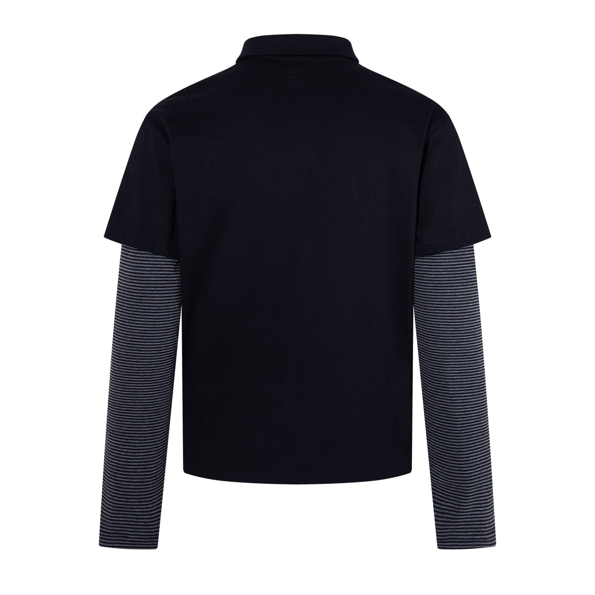 Madxmarx Fur Collar Layered Polo