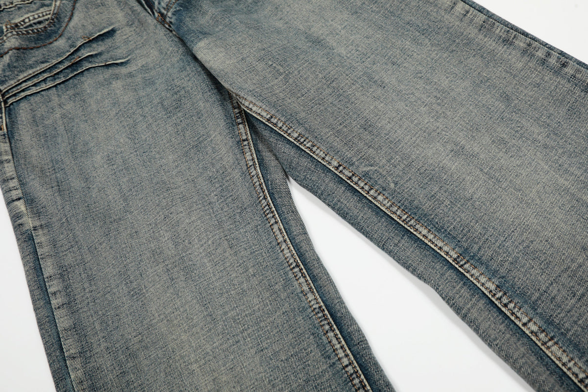 Madxmarx Retro Creased Denim Jeans