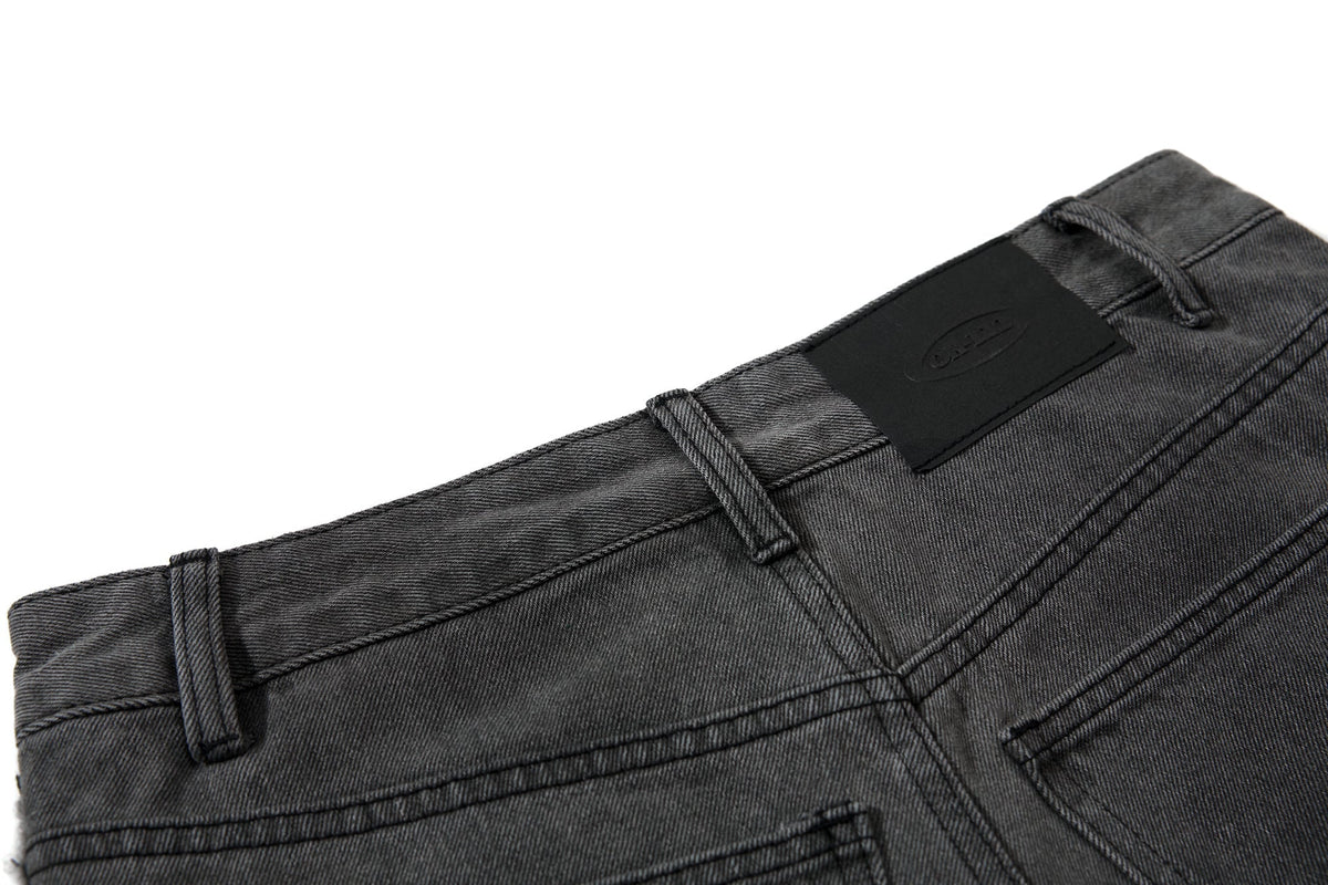 Jean cargo incurvé délavé et effiloché Madxmarx