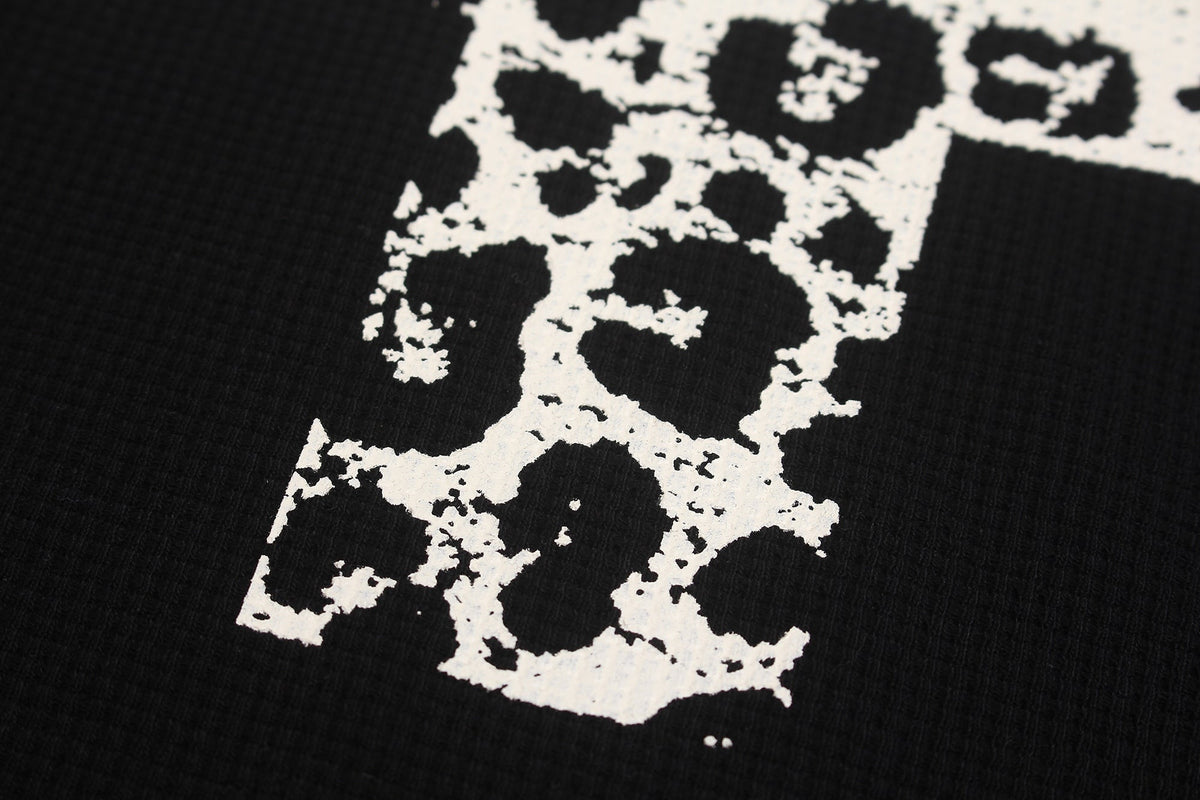 Madxmarx Leopard Cross Waffle Long Sleeve