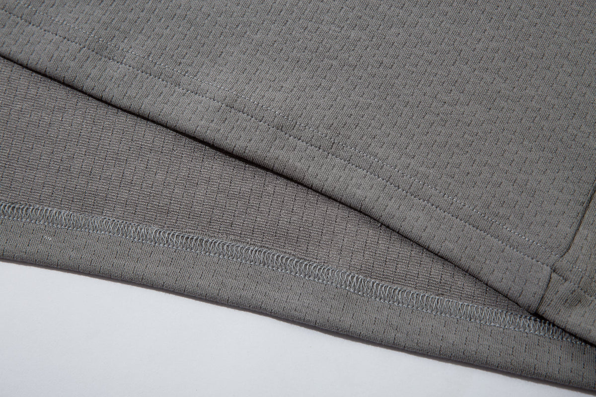 Madxmarx Varsity Langarm-Poloshirt aus Mesh
