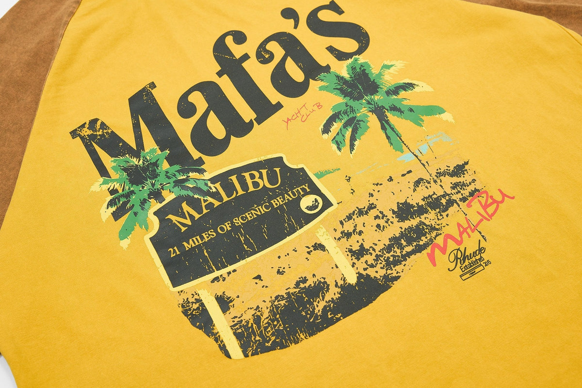 Madxmarx Malibu Washed Raglan Tee