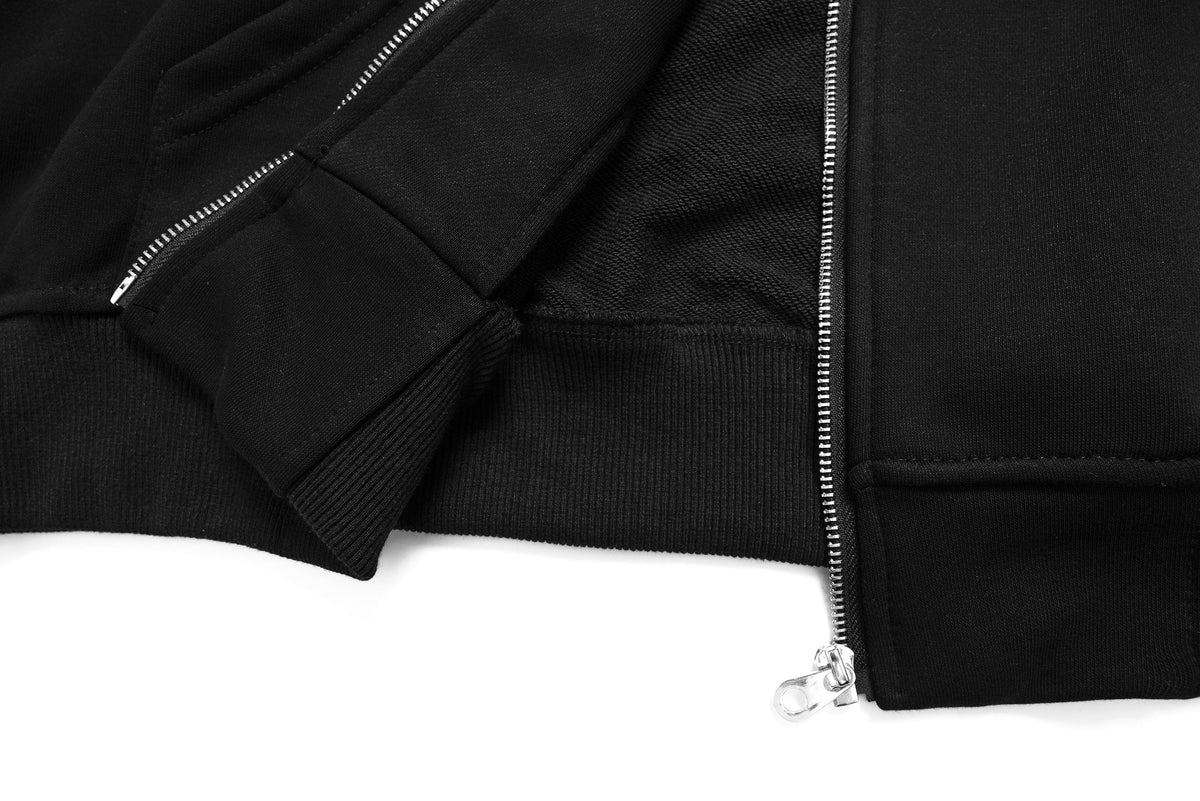 Madxmarx Split Camouflage Zip-Up Hoodie