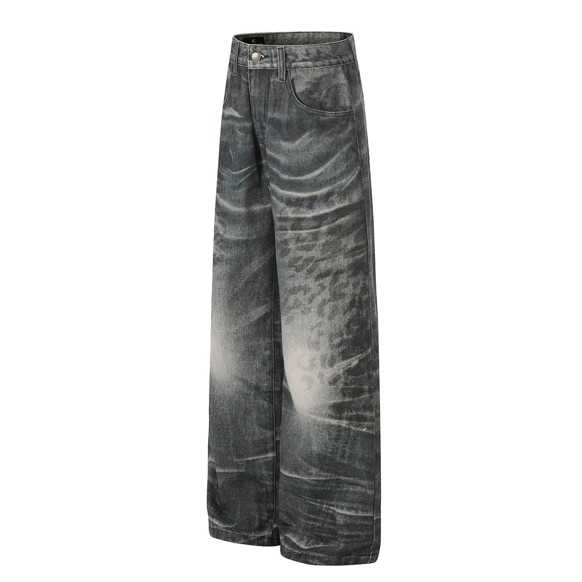 Madxmarx Washed Whisker Wide-Leg Jeans