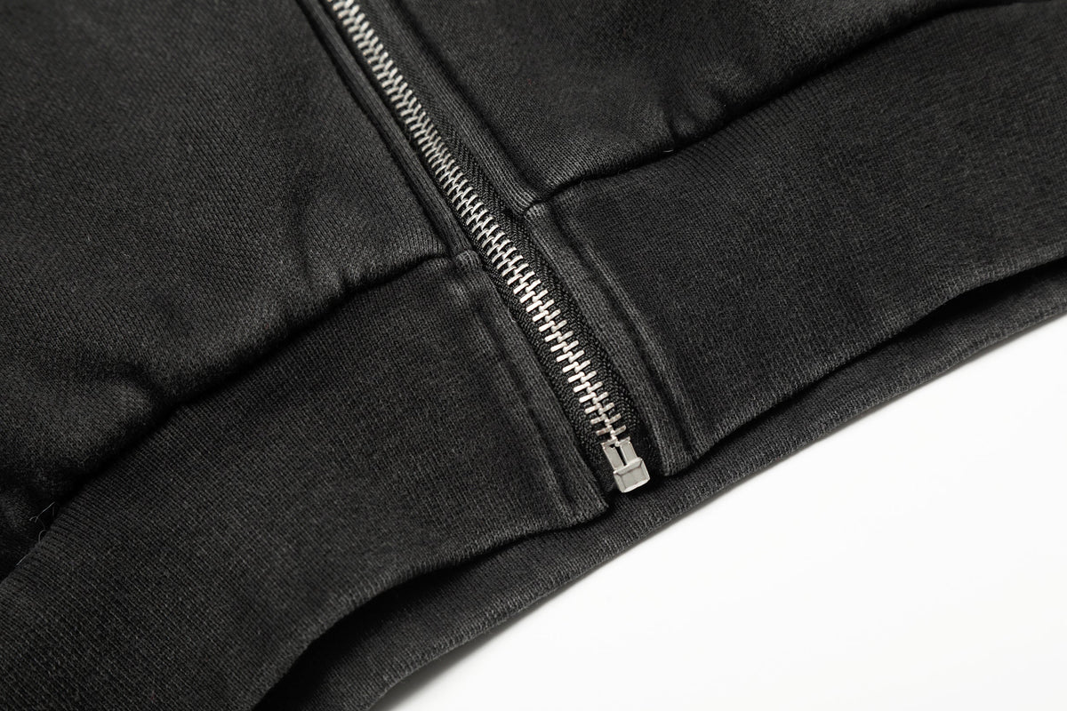 Madxmarx Studded Zip-Up Hoodie