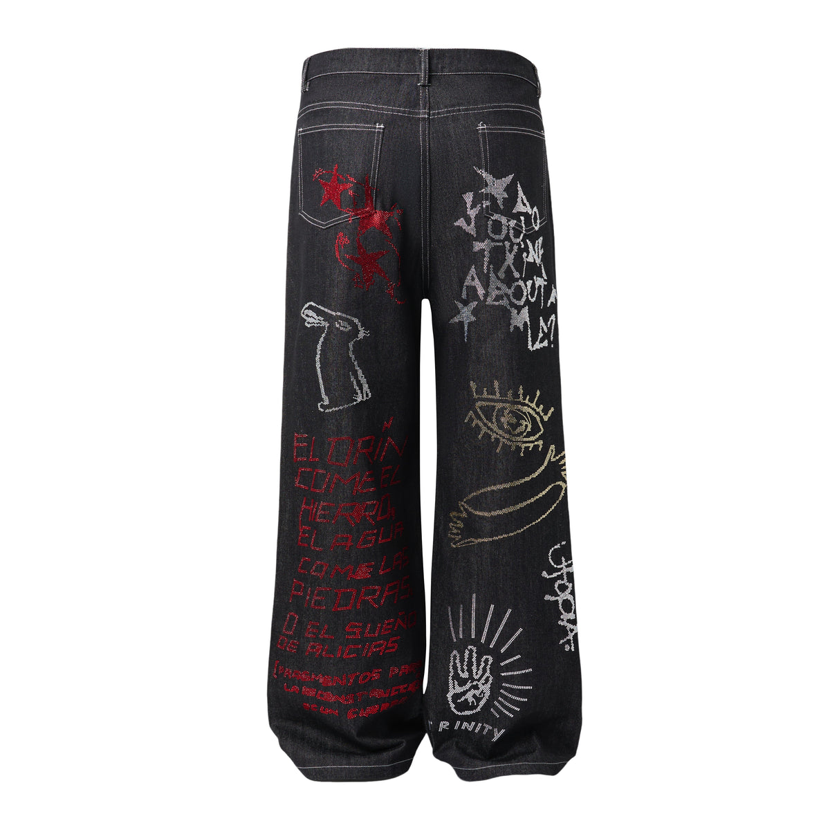 Pantalon en jean à motif Madxmarx