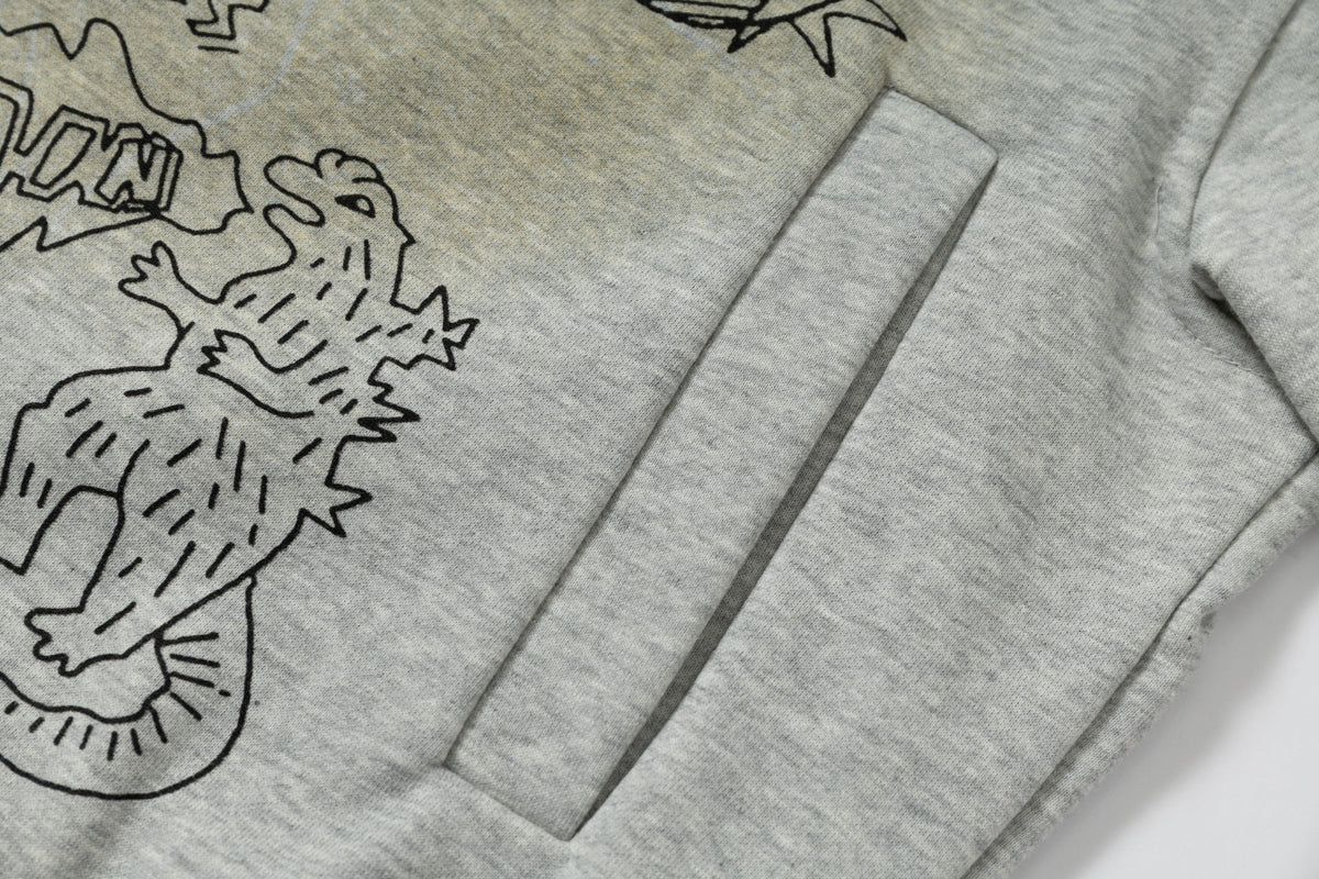 Madxmarx Doodle Graphic Zip Hoodie