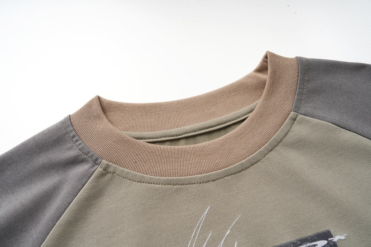 Madxmarx Raglan Graphic Long Sleeve Tee