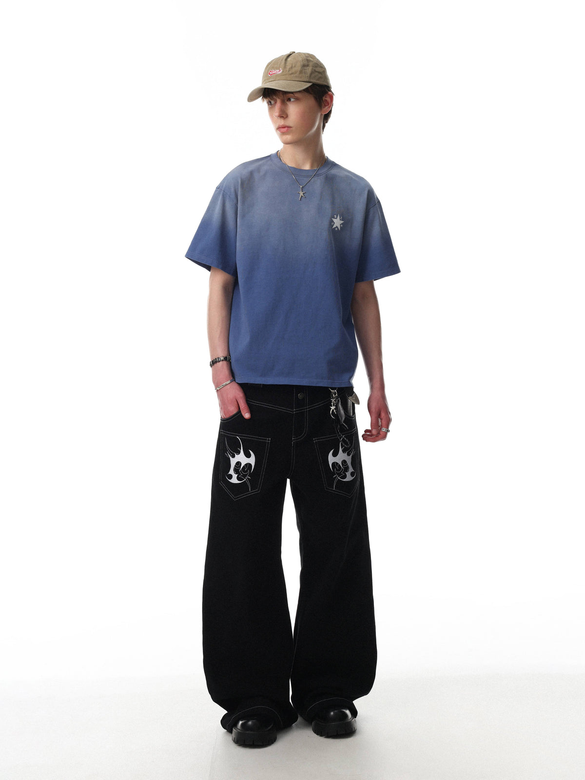Madxmarx “Star Fade Back Graphic Tee”