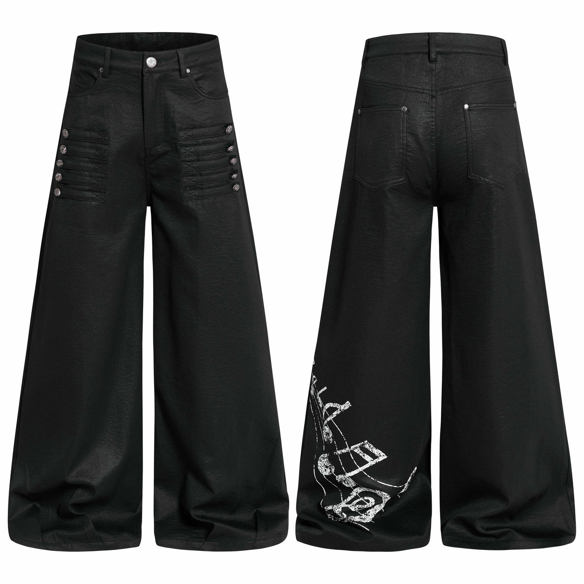 Madxmarx Gothic Wide-Leg Pants