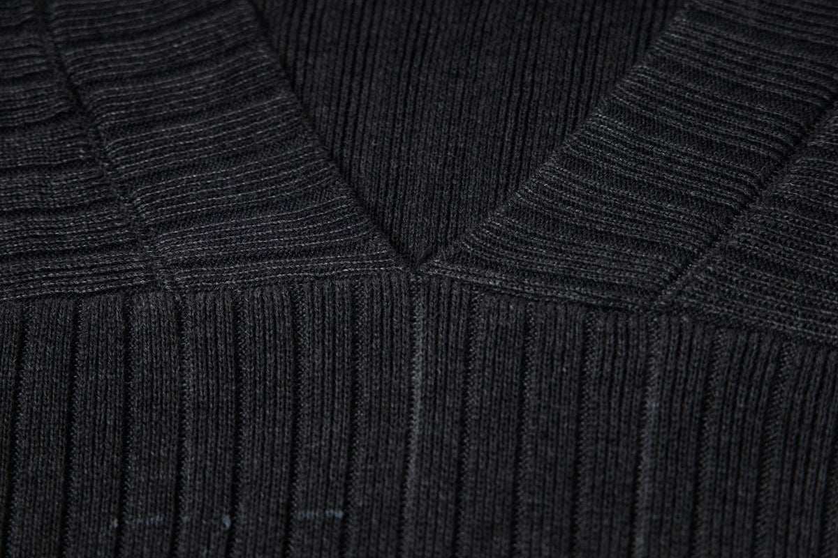Madxmarx Graphic Ribbed Knit Top