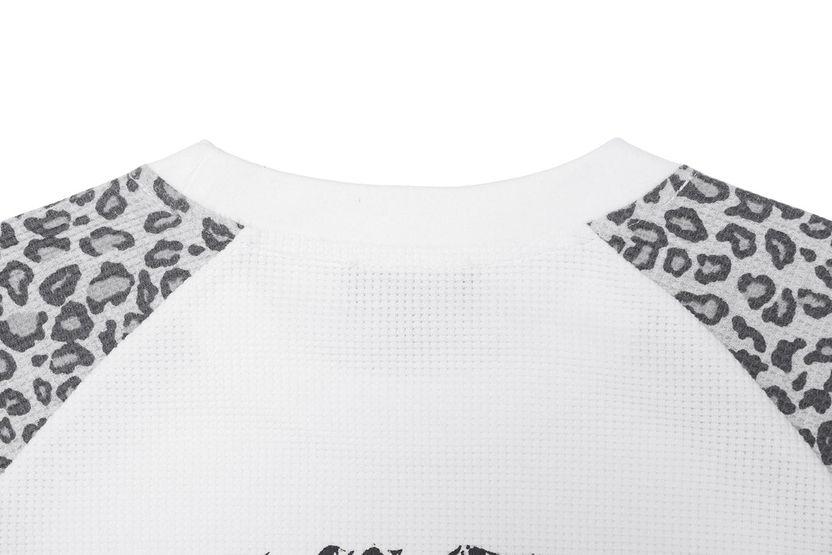 Madxmarx Leopard Sleeve 09 Graphic Long Sleeve Tee