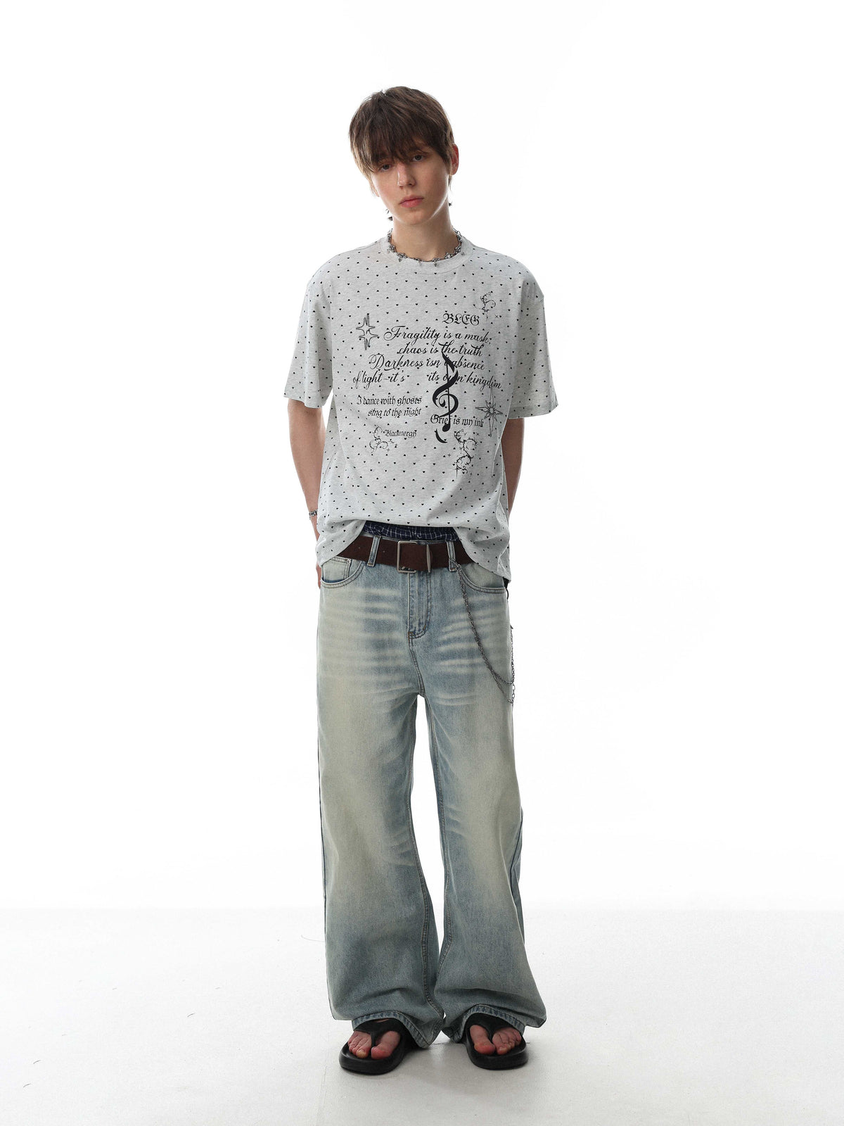 Madxmarx “Allover Micro-Print Graphic Tee”