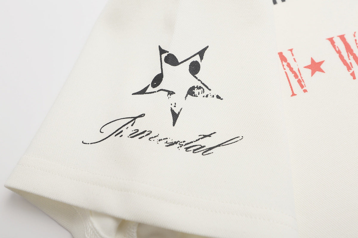 Madxmarx Studded Collar Polo Shirt
