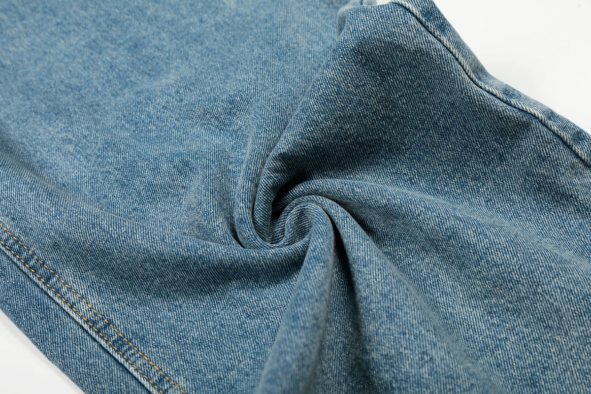Pantalon large en jean à taille asymétrique Madxmarx