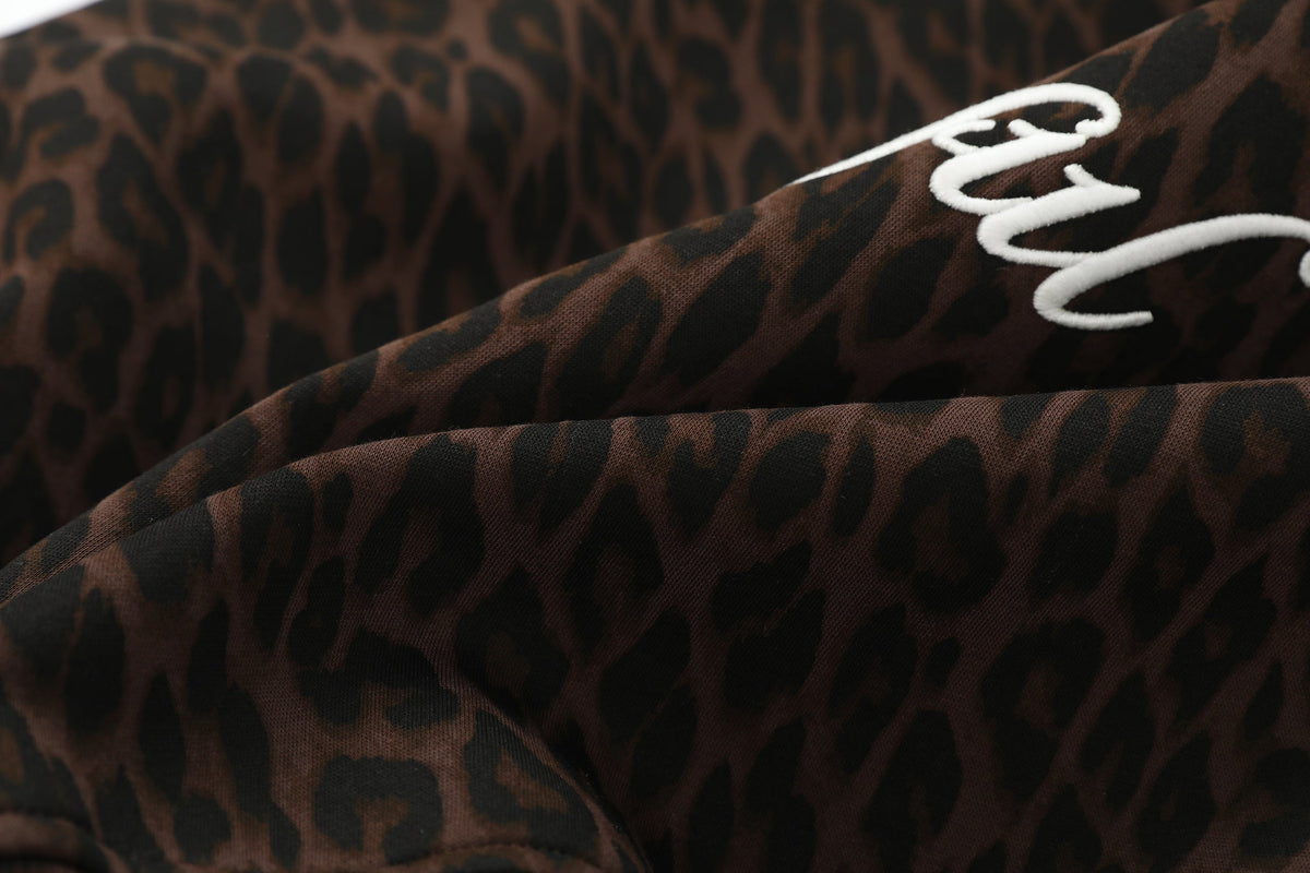 Madxmarx Leopard Crest Zip Hoodie