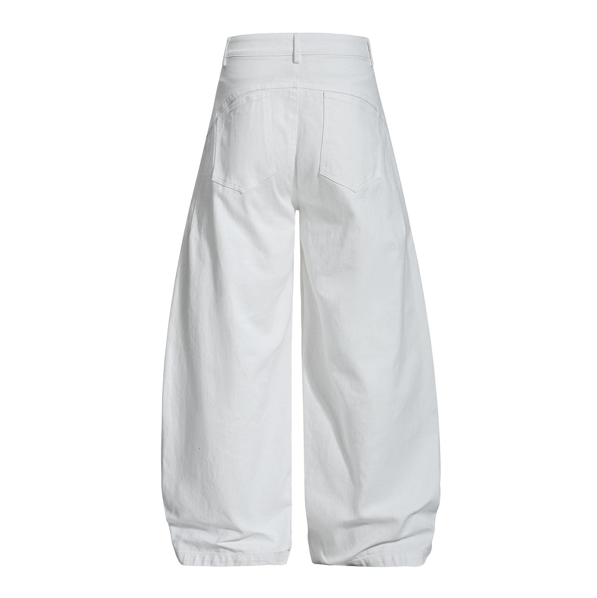 Madxmarx Double-Waist Curved Wide Pants