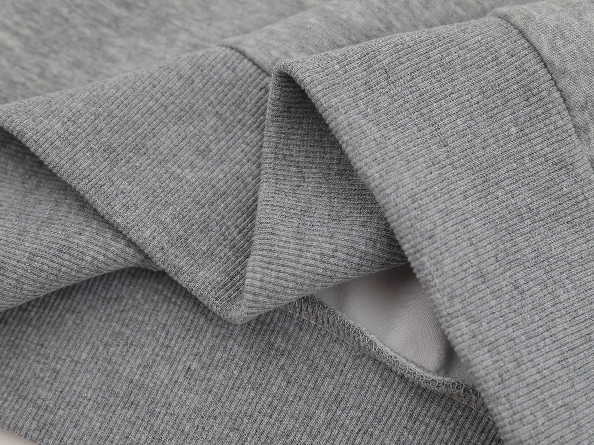 Madxmarx Classic Knit-Collar Polo Sweatshirt