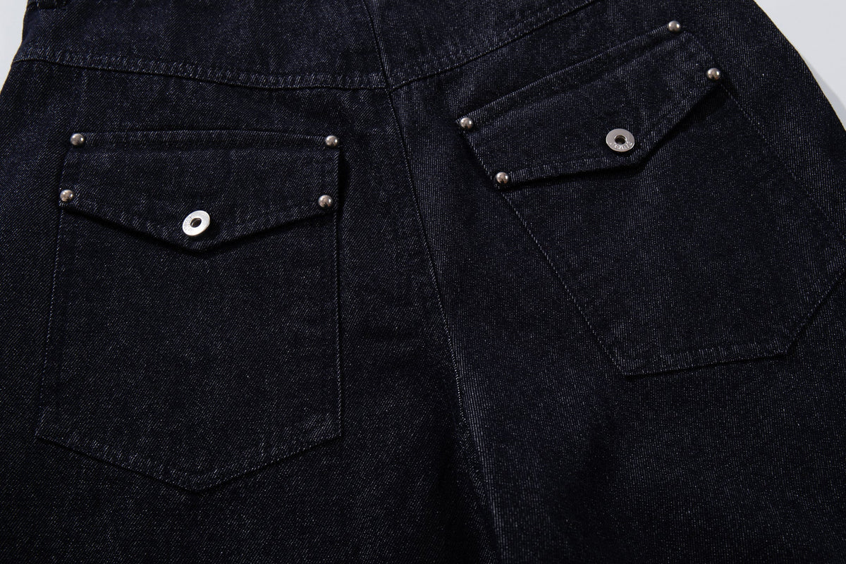 Pantalon en jean large à panneaux Madxmarx