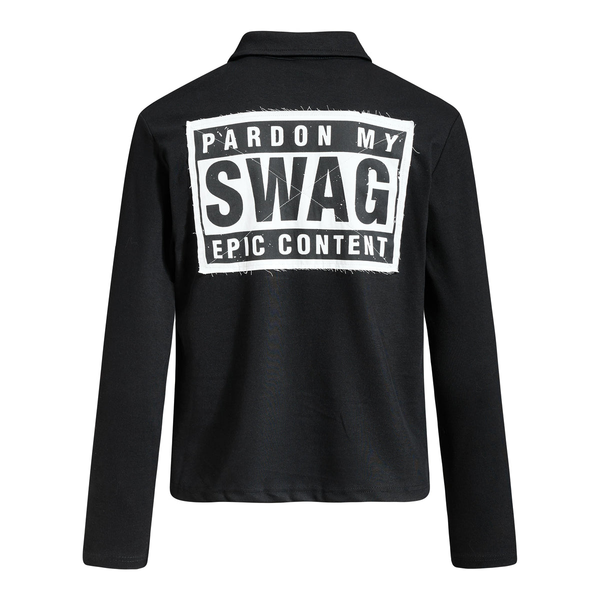 Madxmarx Crest Script Polo Long Sleeve